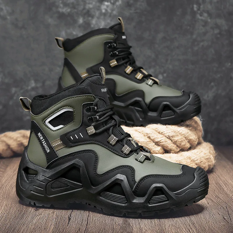 Men's Boots Waterproof Anti-slip Wear-resistant Outdoor Climbing Work Boots Autumn Construction Labor Protection Shoes
Men's Boots Waterproof Anti-slip Wear-resistant Outdoor Climbing Work Boots Autumn Construction Labor Protection Shoes