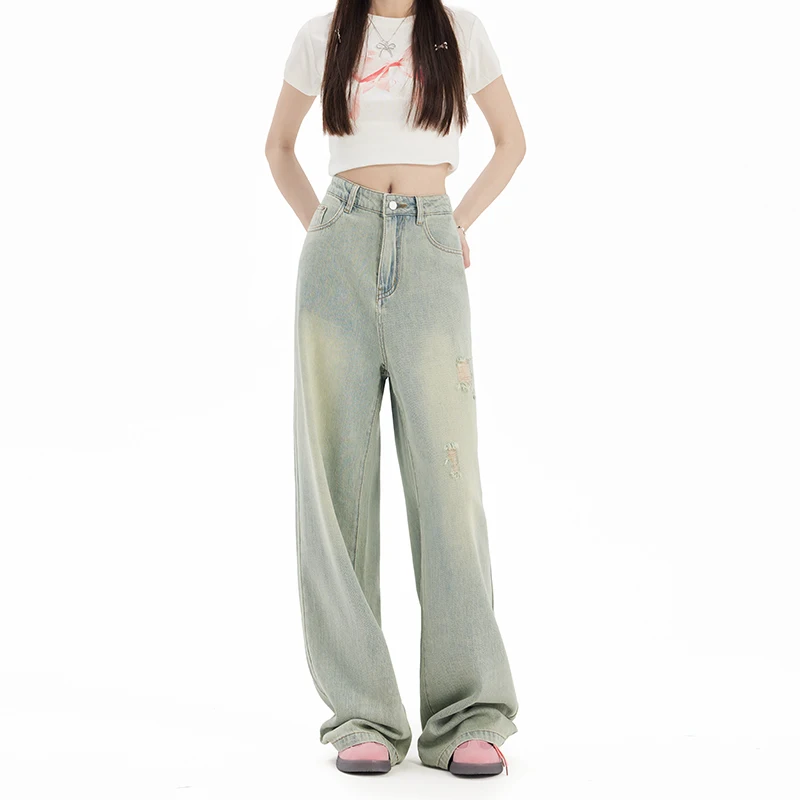 Women High Waisted Jeans Fashion Loose Wide Leg Denim Pants 2024 Korean Style Casual Streetwear Trousers Y2K
Women High Waisted Jeans Fashion Loose Wide Leg Denim Pants 2024 Korean Style Casual Streetwear Trousers Y2K