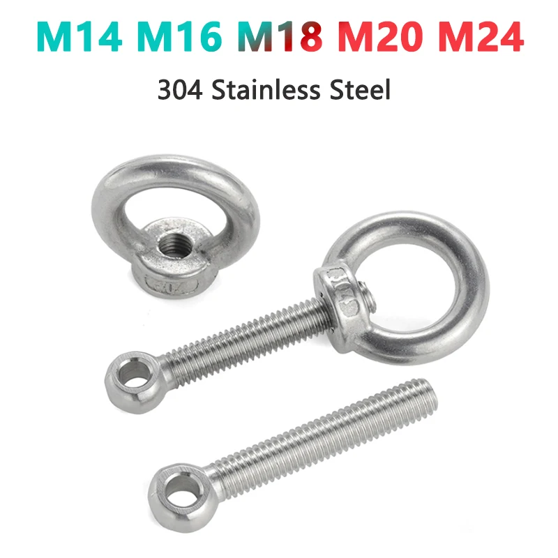 1 Set M14 M16 M18 M20 M24 304 Stainless Steel Lifting Ring Screw and Nut Combination O-Ring Loop Bolt Removable Eyebolt Nuts
1 Set M14 M16 M18 M20 M24 304 Stainless Steel Lifting Ring Screw and Nut Combination O-Ring Loop Bolt Removable Eyebolt Nuts