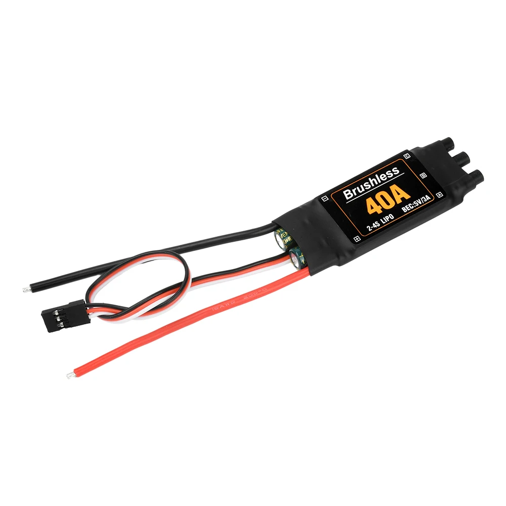 Original Mitoot Brushless 40A Speed ESC Controller with 5V3A UBEC for RC FPV Quadcopter Fixed Wing Aeromodelling
Original Mitoot Brushless 40A Speed ESC Controller with 5V3A UBEC for RC FPV Quadcopter Fixed Wing Aeromodelling 