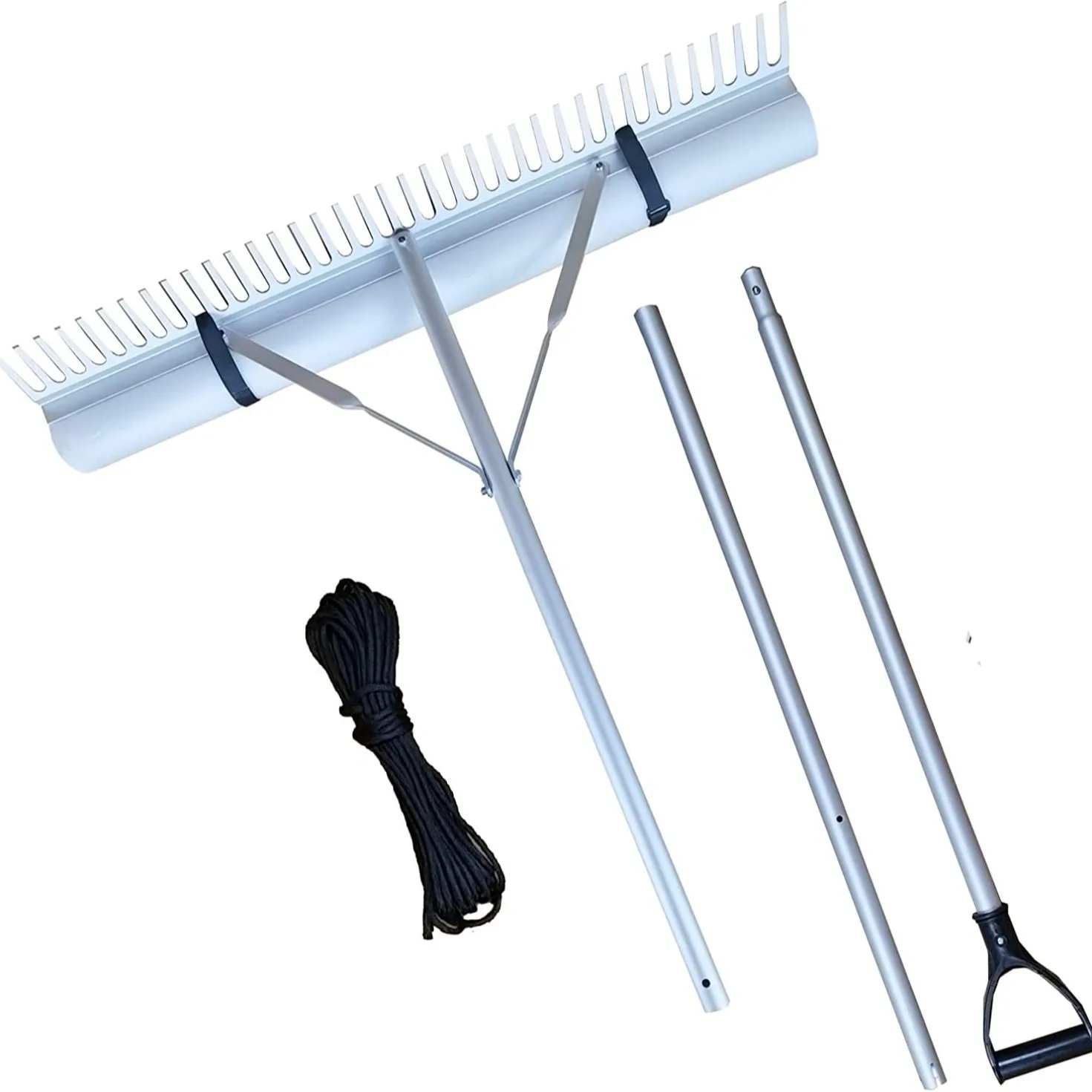 37-Tooth Premium Aluminum Rake Garden Lawn Rake Leaf Rake Lake Rake with Foam Rope
37-Tooth Premium Aluminum Rake Garden Lawn Rake Leaf Rake Lake Rake with Foam Rope