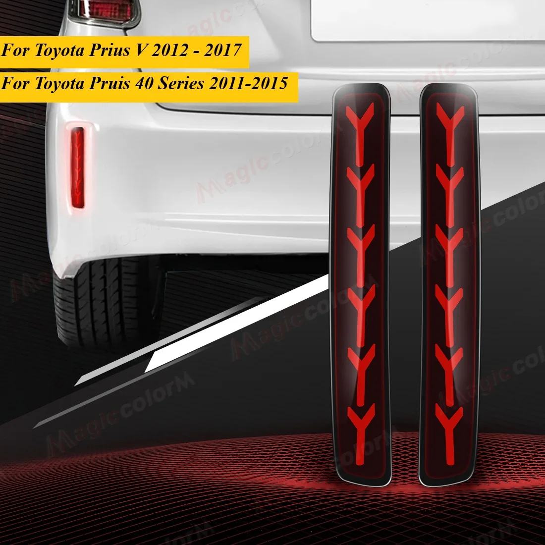 LED Turn Signal Lamp For Toyota Prius V 2012-2017 Brake Light For Scion tC 2014-2016 Rear Bumper Reflector Lights Waterproof
LED Turn Signal Lamp For Toyota Prius V 2012-2017 Brake Light For Scion tC 2014-2016 Rear Bumper Reflector Lights Waterproof