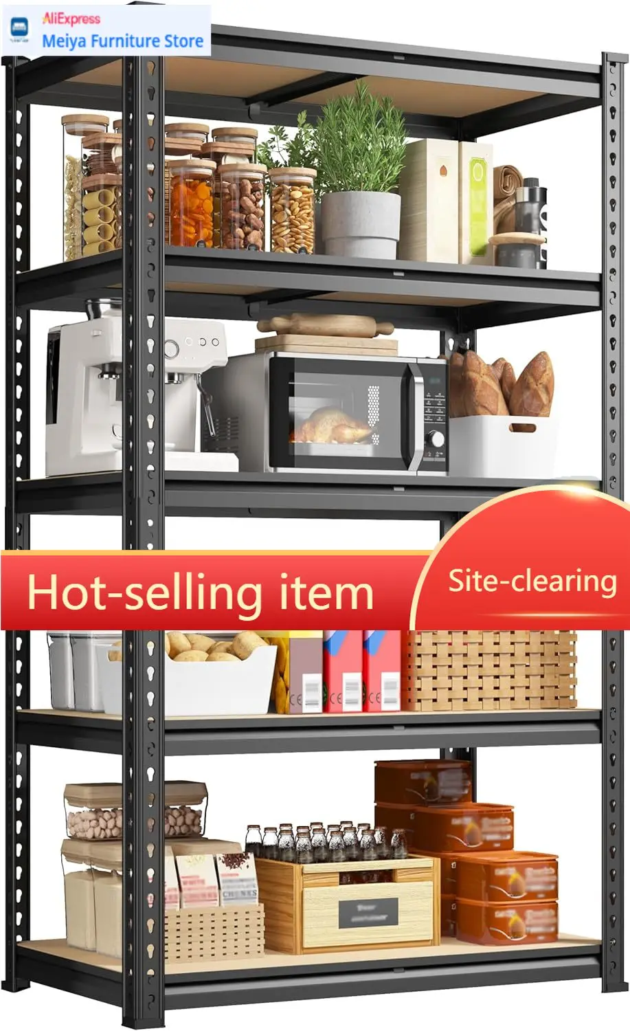 Heavy Duty Metal Storage Shelves Adjustable Shelving Unit For Kitchen Closet Laundry Living Room Pantry Storage
Heavy Duty Metal Storage Shelves Adjustable Shelving Unit For Kitchen Closet Laundry Living Room Pantry Storage