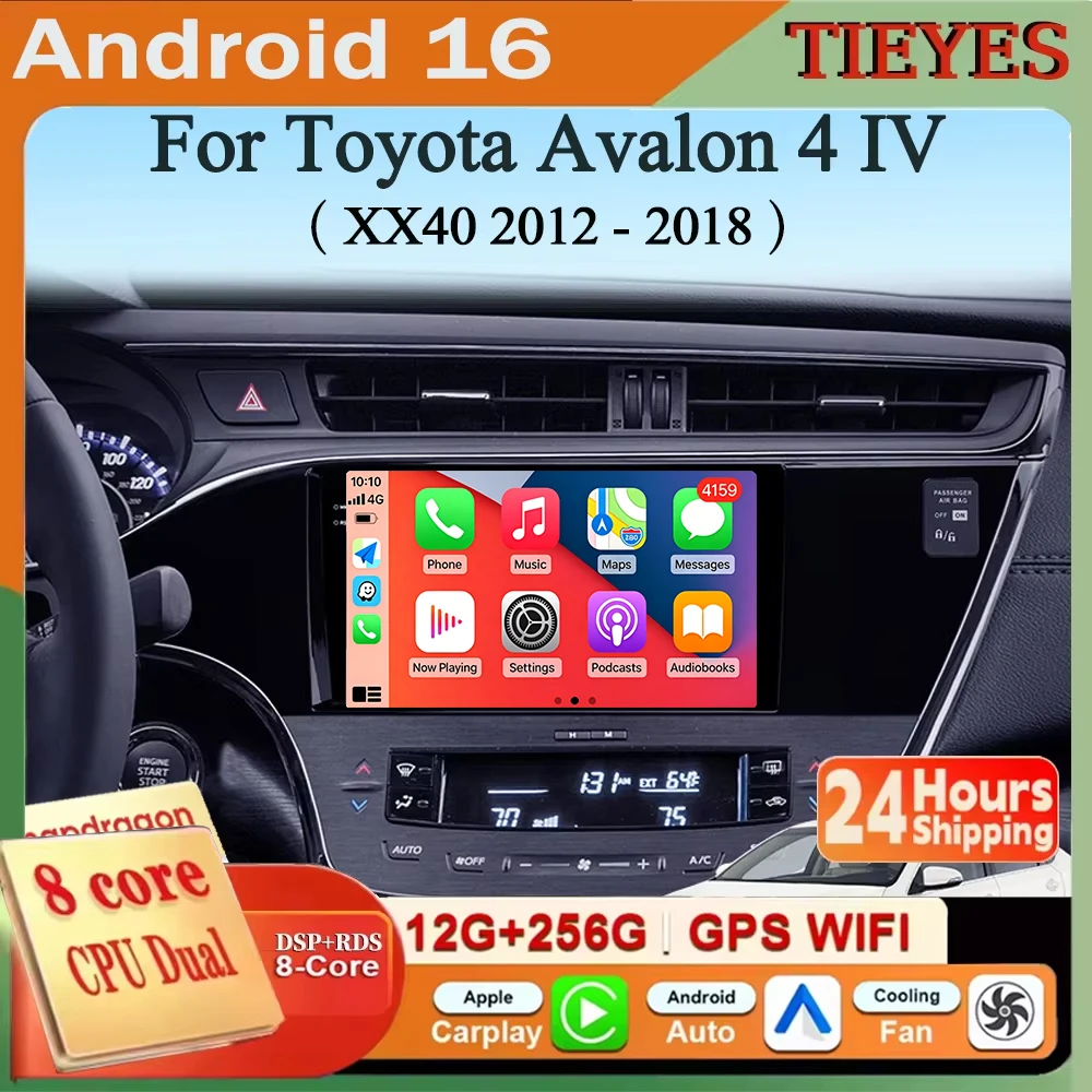 Android 16 Carplay&Auto Car Radio Navigation Multimedia Stereo Player QLED GPS For Toyota Avalon 4 IV XX40 2012 - 2018
Android 16 Carplay&Auto Car Radio Navigation Multimedia Stereo Player QLED GPS For Toyota Avalon 4 IV XX40 2012 - 2018