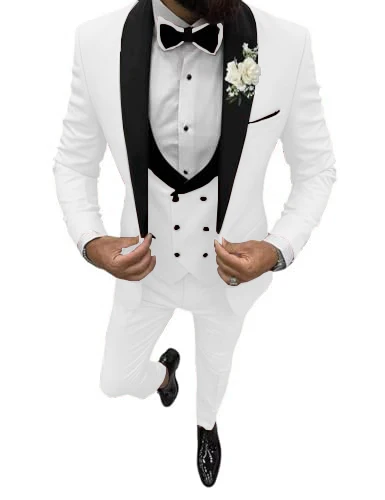 Customized Men's Suits Velvet Shawl Lapel 3 Pieces Blazer Vest and Pants Set High Quality Tuxedo Formal Jackets Wedding Dresses
Customized Men's Suits Velvet Shawl Lapel 3 Pieces Blazer Vest and Pants Set High Quality Tuxedo Formal Jackets Wedding Dresses