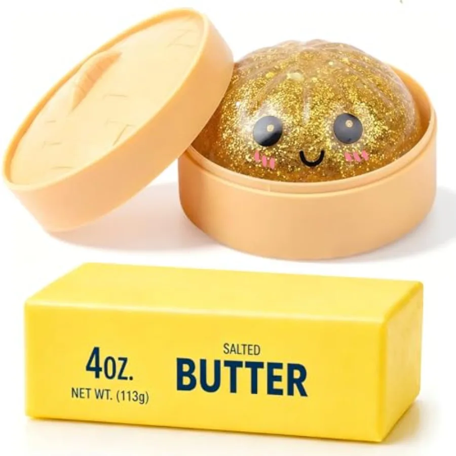 2 Pack Food Squishy Toy, Gold DumplingsandButter Slow Rising Squeeze Fidget Stress Ball Toys, Squeeze Toy for Anxiety Relief, B
2 Pack Food Squishy Toy, Gold DumplingsandButter Slow Rising Squeeze Fidget Stress Ball Toys, Squeeze Toy for Anxiety Relief, B