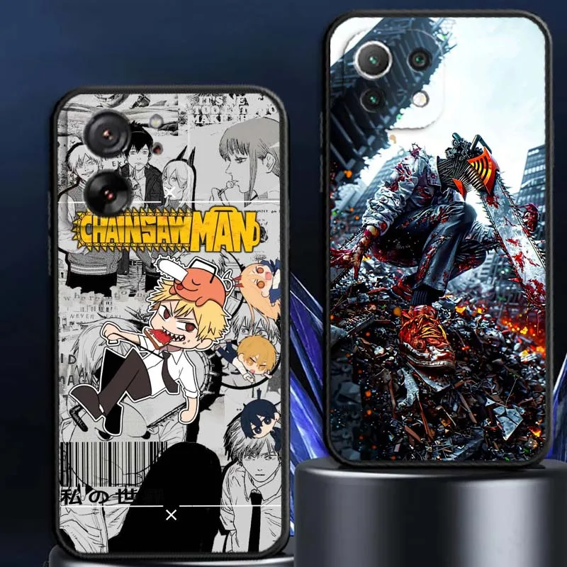 Cool Chainsaw Man Anime For Xiaomi Mi 15 14 13 13T 12 12T 12S 11 11i 11T Pro Ultra Lite 5G Black Soft Cover 
Cool Chainsaw Man Anime For Xiaomi Mi 15 14 13 13T 12 12T 12S 11 11i 11T Pro Ultra Lite 5G Black Soft Cover