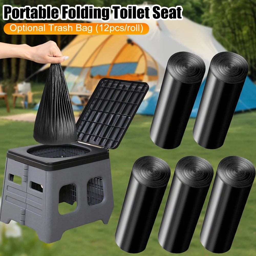 Портативное складное сиденье для унитаза, 12-72 шт., дополнительные мешки для мусора, многофункциональный туалет для кемпинга, путешествия, складной аварийный горшок 
Портативное складное сиденье для унитаза, 12-72 шт., дополнительные мешки для мусора, многофункциональный туалет для кемпинга, путешествия, складной аварийный горшок