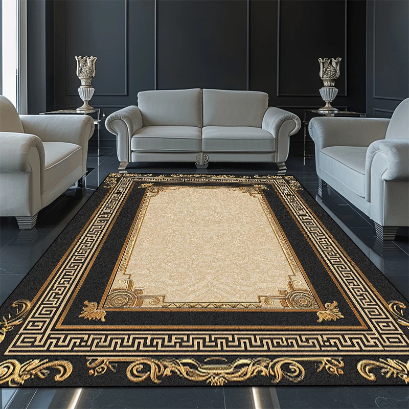 Luxurious Gold Large Carpets for Living Room Europe America Villa Hall Carpet Decoration Sofa Rug Non-slip Coffee Tables Mat 러그
Luxurious Gold Large Carpets for Living Room Europe America Villa Hall Carpet Decoration Sofa Rug Non-slip Coffee Tables Mat 러그