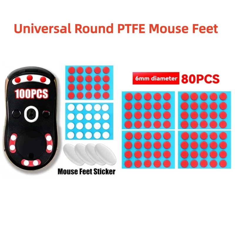 Round Dot PTFE Mouse Feet, Low Friction Enhanced Slider Pads, Easy Stick Design For All Gaming & Office Mouse
Round Dot PTFE Mouse Feet, Low Friction Enhanced Slider Pads, Easy Stick Design For All Gaming & Office Mouse