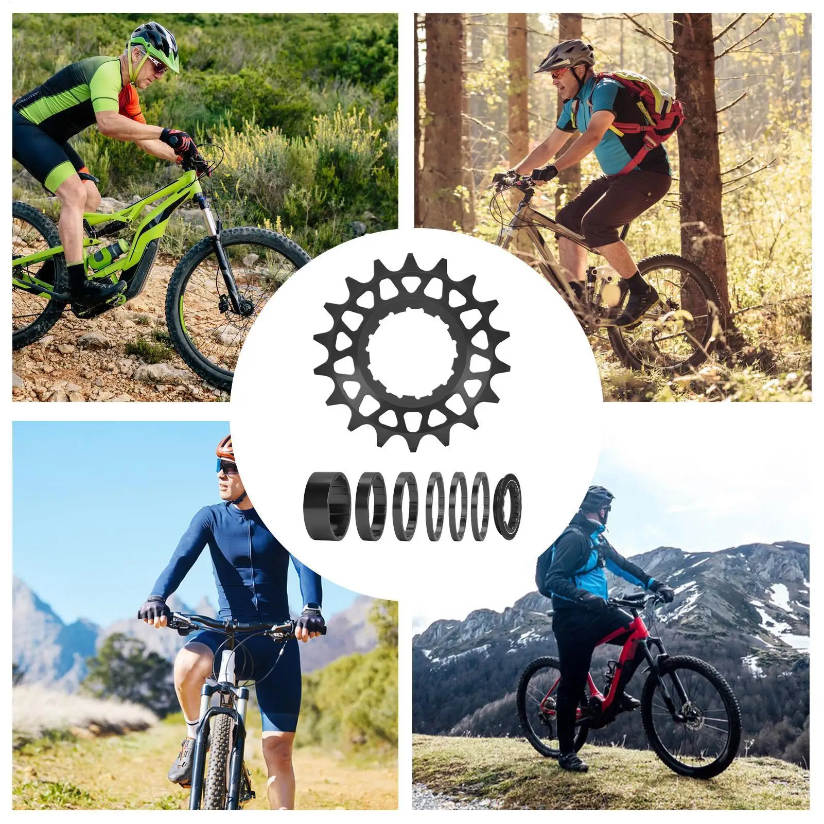 Chain Gear Sprocket 16T/18T Freewheel Replacement Cycling Speed Sprocket For Outdoor City Street Mountain Road Biking Adult
Chain Gear Sprocket 16T/18T Freewheel Replacement Cycling Speed Sprocket For Outdoor City Street Mountain Road Biking Adult
