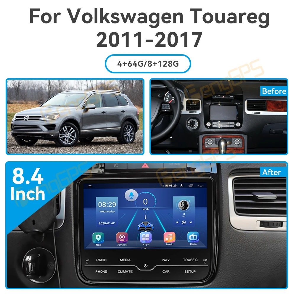 8,4-дюймовый Android 13 CarPlay автомобильный радиоприемник для Volkswagen Touareg 2011-2017, мультимедийный плеер с сенсорным экраном, GPS-навигация, головное устройство
8,4-дюймовый Android 13 CarPlay автомобильный радиоприемник для Volkswagen Touareg 2011-2017, мультимедийный плеер с сенсорным экраном, GPS-навигация, головное устройство