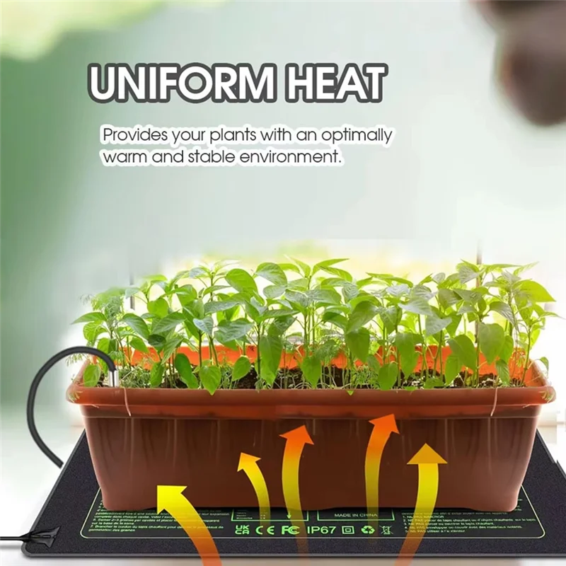 A63K-Reptile Heating Pad 10X20.75 Inch Adjustable Constant Temperature Seedling Heating Pad For Plant Cultivation Pad
A63K-Reptile Heating Pad 10X20.75 Inch Adjustable Constant Temperature Seedling Heating Pad For Plant Cultivation Pad