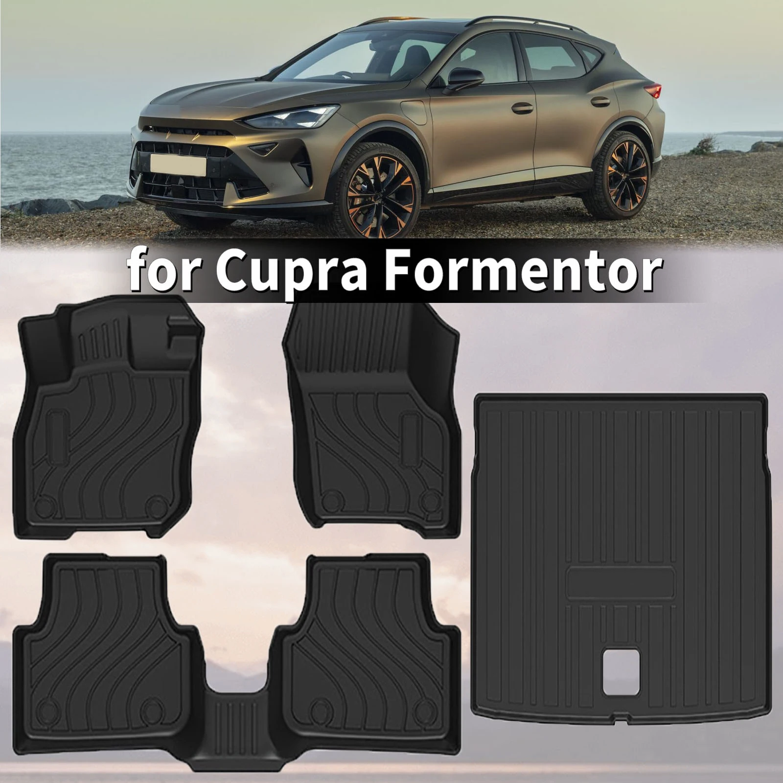 for Cupra Formentor 2025-2018 3D Maxpider Style TPE Floor Mats Full Coverage Heavy Duty All Weather Accessories
for Cupra Formentor 2025-2018 3D Maxpider Style TPE Floor Mats Full Coverage Heavy Duty All Weather Accessories