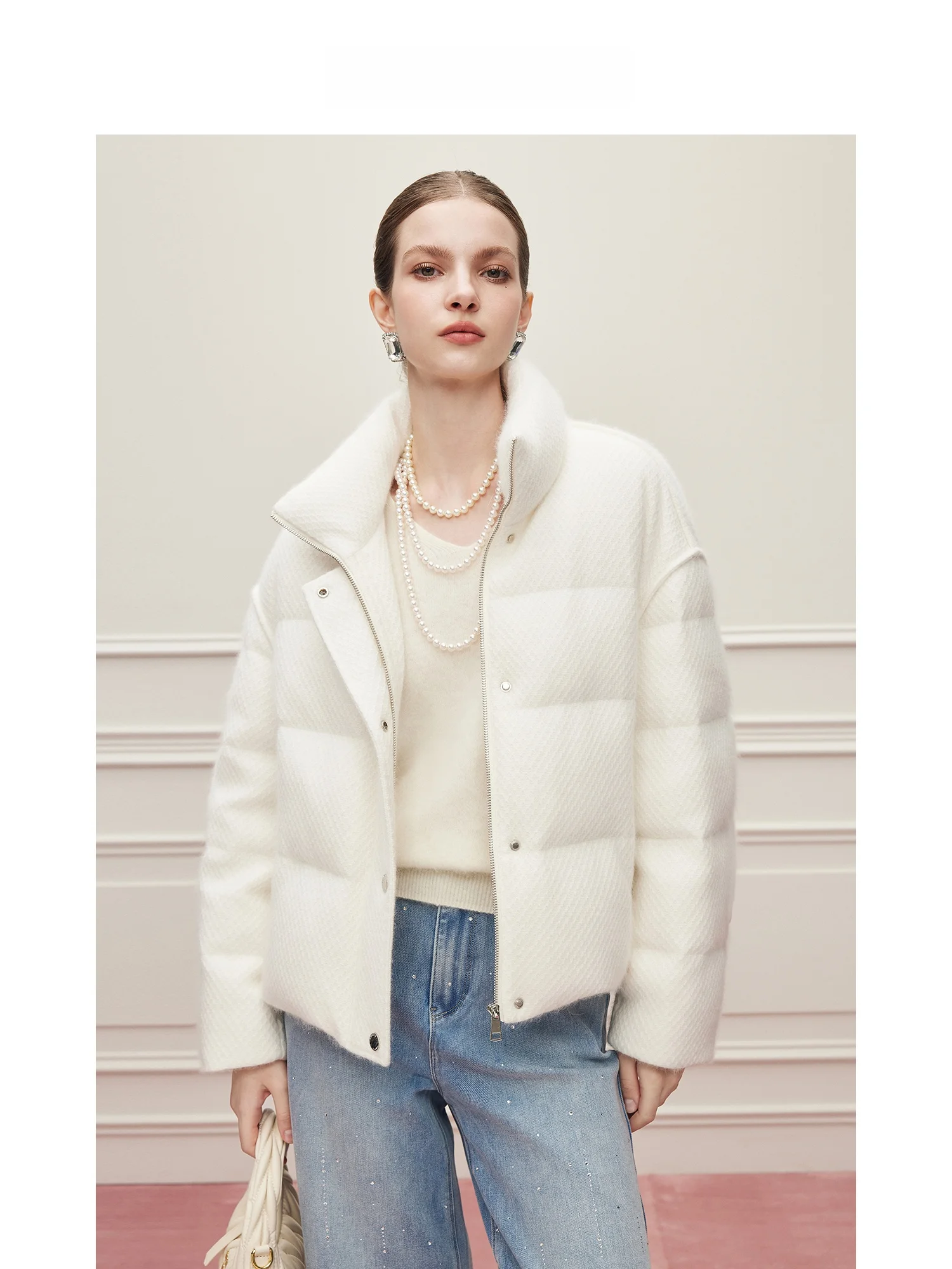 MandyZhang Cloud Warm Fleece 90 White Goose down Women's Autumn Winter Luxury Rabbit Fur Jacket Elegant Commute Style Wool Fa...
MandyZhang Cloud Warm Fleece 90 White Goose down Women's Autumn Winter Luxury Rabbit Fur Jacket Elegant Commute Style Wool Fa...