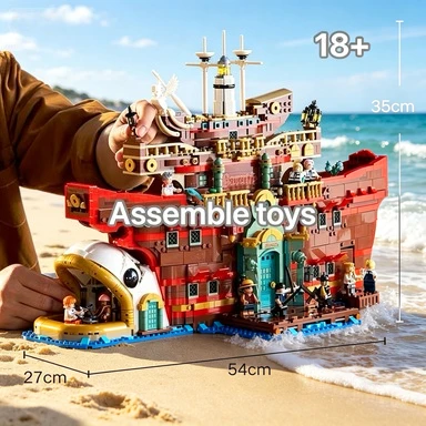 Bandai 75640 MOC Street View Floating Restaurant Building Blocks Party Favor Birthday Christmas Gift compatible with LEGO bricks
Bandai 75640 MOC Street View Floating Restaurant Building Blocks Party Favor Birthday Christmas Gift compatible with LEGO bricks