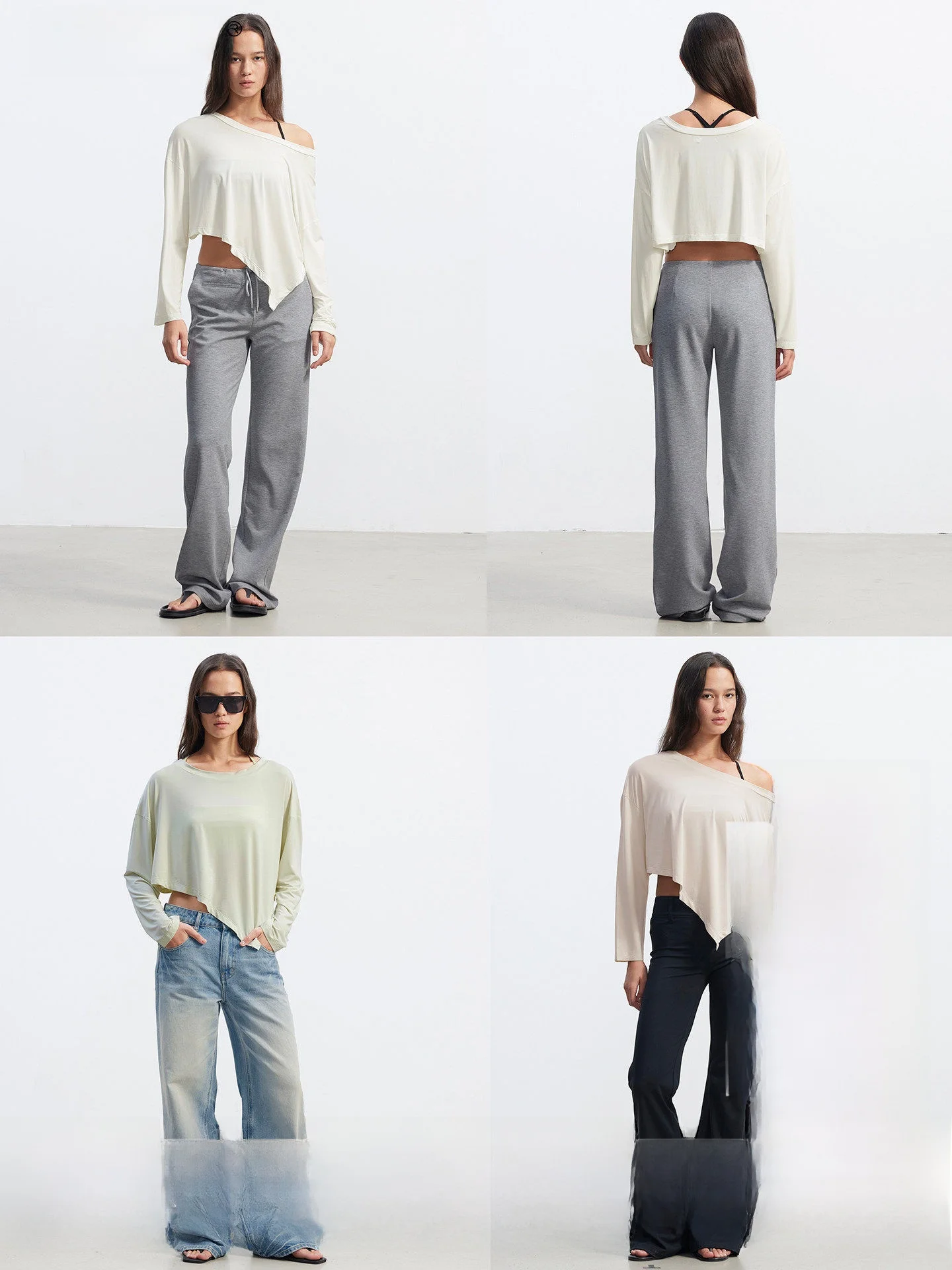 AFTADAWN Modal Cool Sensation Asymmetrical Shoulder Loose T-shirt Three Colors Lazy Long Sleeve Women's Top Fashion Summer
AFTADAWN Modal Cool Sensation Asymmetrical Shoulder Loose T-shirt Three Colors Lazy Long Sleeve Women's Top Fashion Summer