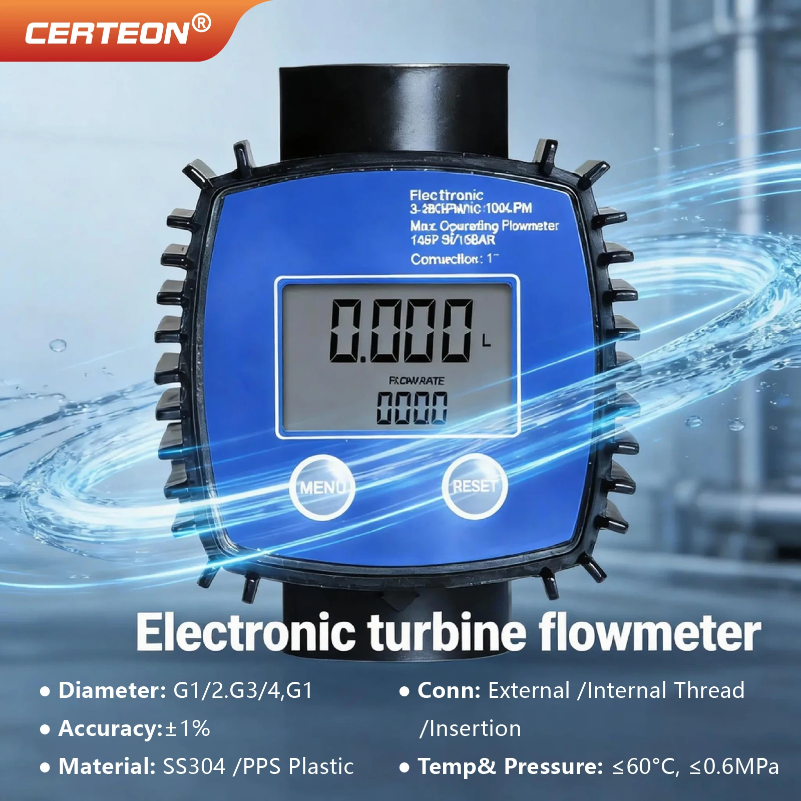 K24 Электронный Турбинный Расходомер Топливный Масляный Водяной Расходомер Жидкости С Цифровым Дисплеем Инструмент Для Измерения Потока
K24 Электронный Турбинный Расходомер Топливный Масляный Водяной Расходомер Жидкости С Цифровым Дисплеем Инструмент Для Измерения Потока