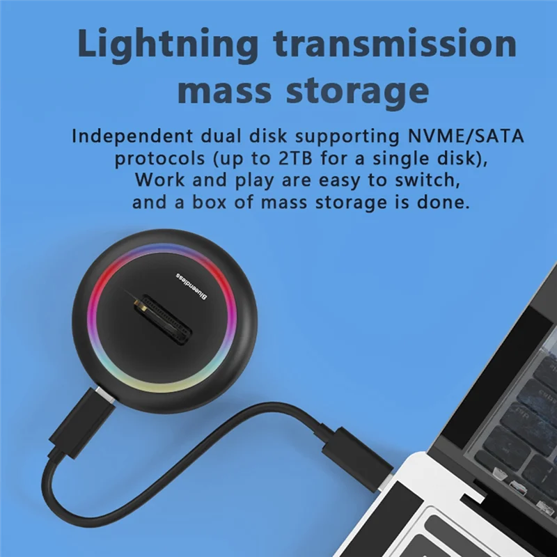 Док-станция Blueendless с двумя протоколами Ssd M 2, Rgb Led Light M.2 Sata USB C Ssd Case Nvme+Ngff Hdd Ssd Док-станция
Док-станция Blueendless с двумя протоколами Ssd M 2, Rgb Led Light M.2 Sata USB C Ssd Case Nvme+Ngff Hdd Ssd Док-станция