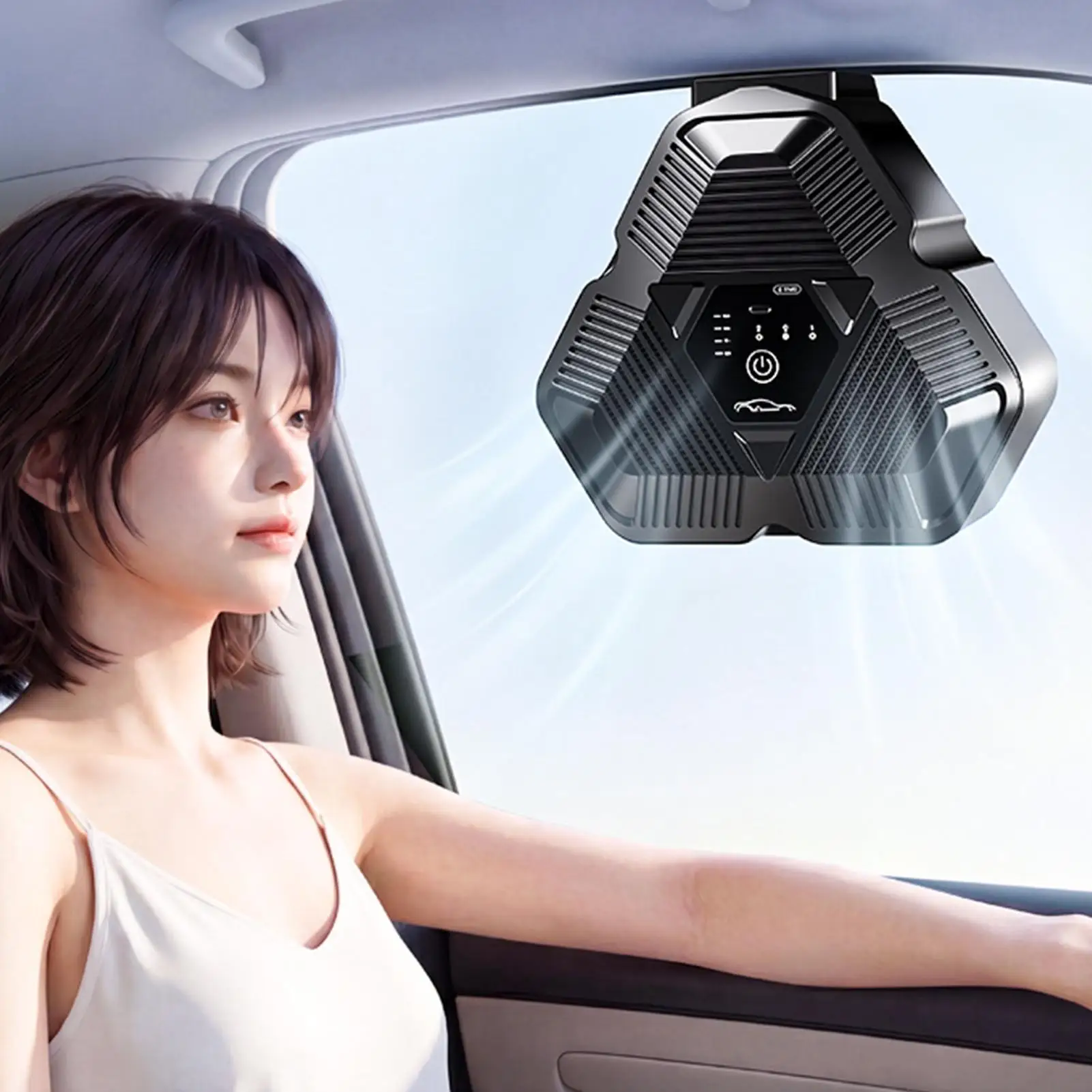 Fan For Car Window Rechargeable Three Outlets Ventilation Cooler Car Window Vent Fan For Van SUV Truck RV Highway Road Trip
Fan For Car Window Rechargeable Three Outlets Ventilation Cooler Car Window Vent Fan For Van SUV Truck RV Highway Road Trip