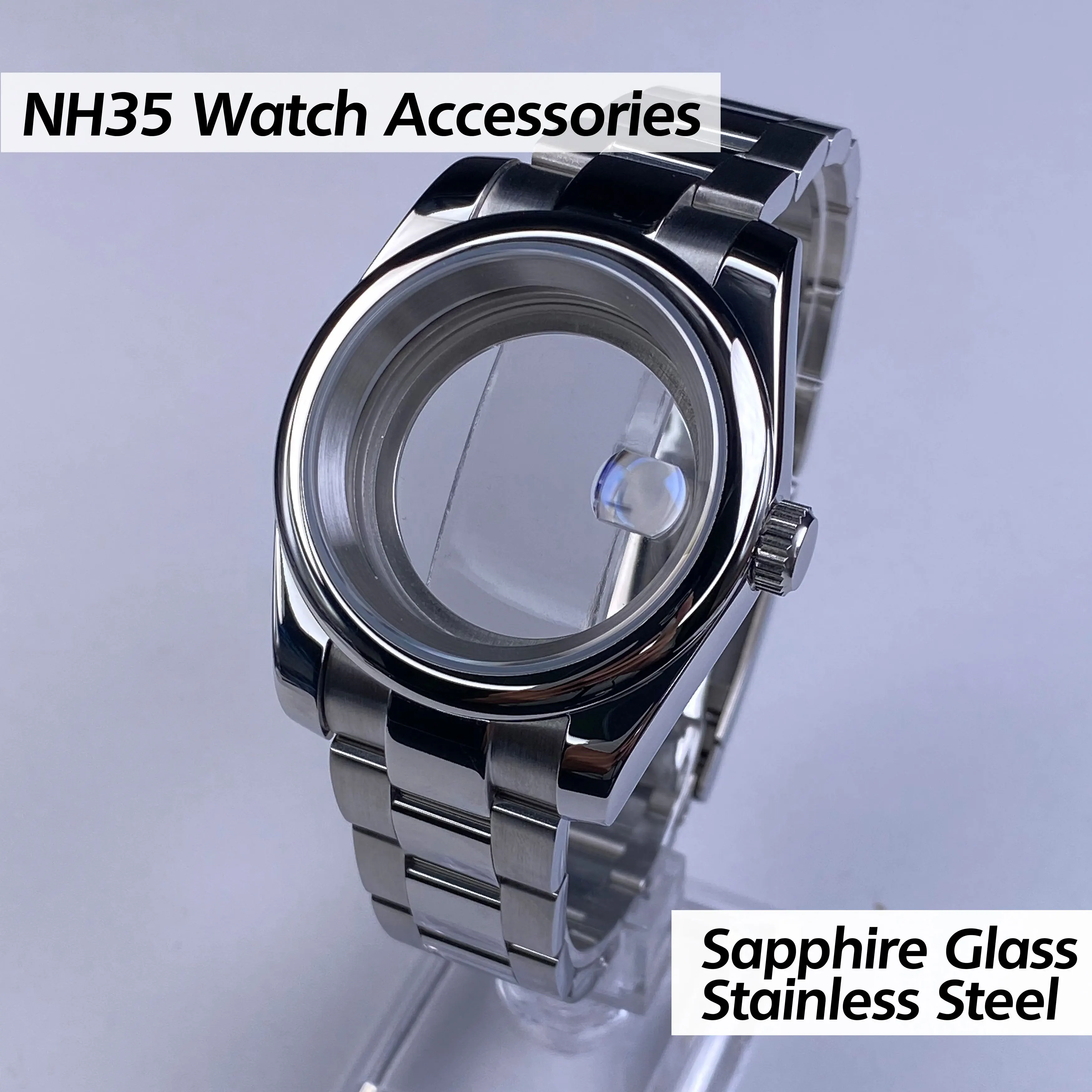 NH35 case 36mm/39mm Oyste Bracelet Sapphire Glass Watch Case for NH34 NH35 Movement 28.5 Dial Watch Accessorie nh35 case
NH35 case 36mm/39mm Oyste Bracelet Sapphire Glass Watch Case for NH34 NH35 Movement 28.5 Dial Watch Accessorie nh35 case