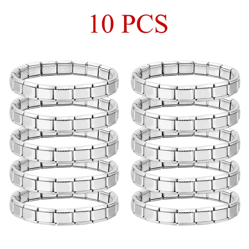 Fashion Dropship 10pcs Square 9mm Stretchable Italian Charm Stainless Steel Bracelets DIY Making For Women Men Jewelry Wholesale
Fashion Dropship 10pcs Square 9mm Stretchable Italian Charm Stainless Steel Bracelets DIY Making For Women Men Jewelry Wholesale