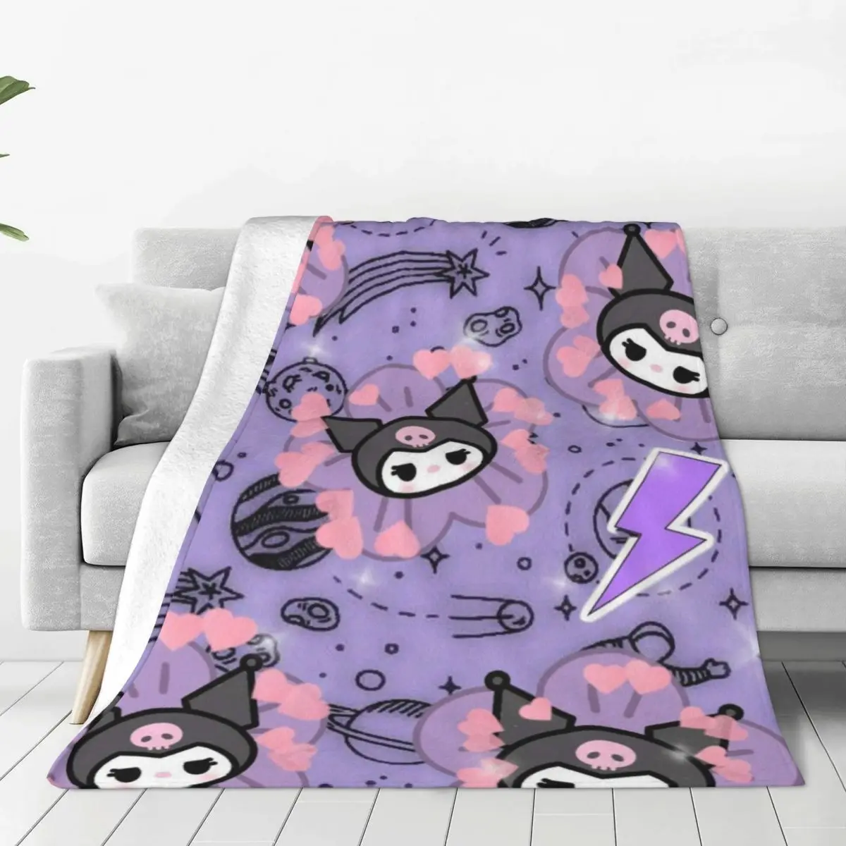 Kuromi Plush Flannel Blanket - Warm and Snuggly Fleece Throw for Couch, Bed, and Camping Adventures Any Time of Year
Kuromi Plush Flannel Blanket - Warm and Snuggly Fleece Throw for Couch, Bed, and Camping Adventures Any Time of Year