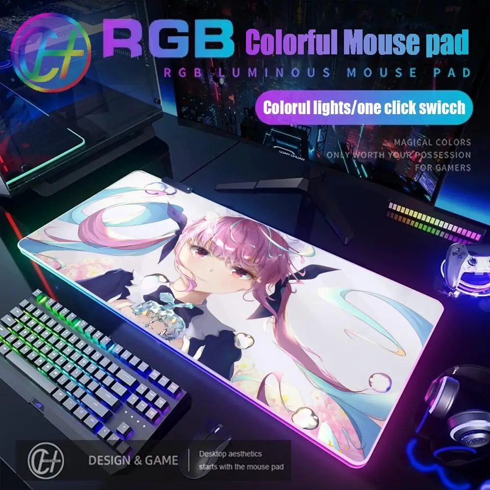 1000x500 Hololive Minato Aqua RGB Mousepad Pad Rubber Table Mat Extended Gaming Lock Edge Keyboard Mat
1000x500 Hololive Minato Aqua RGB Mousepad Pad Rubber Table Mat Extended Gaming Lock Edge Keyboard Mat