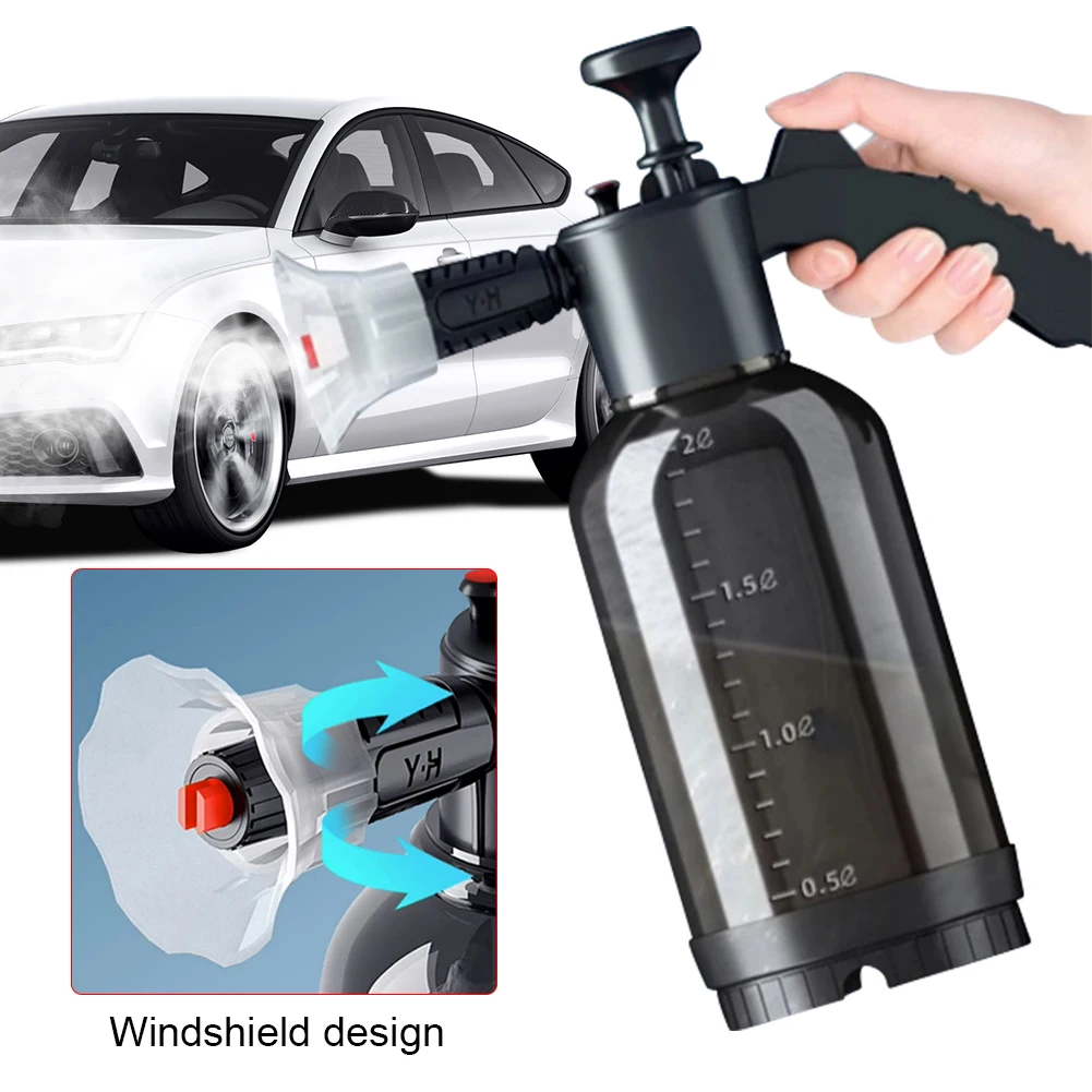2L Hand Pneumatic Foam Cannon with 2 Types of Nozzle Car Foam Sprayer High Pressure Car Wash Spray Bottle Car Window Cleaning
2L Hand Pneumatic Foam Cannon with 2 Types of Nozzle Car Foam Sprayer High Pressure Car Wash Spray Bottle Car Window Cleaning