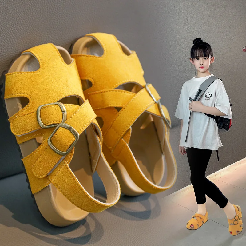 Summer Girl Cross-tied Beach Shoes Baby Instant-dry Water Shoes Sandal Suede Leather Children's Sandals for Girls Fashion
Summer Girl Cross-tied Beach Shoes Baby Instant-dry Water Shoes Sandal Suede Leather Children's Sandals for Girls Fashion