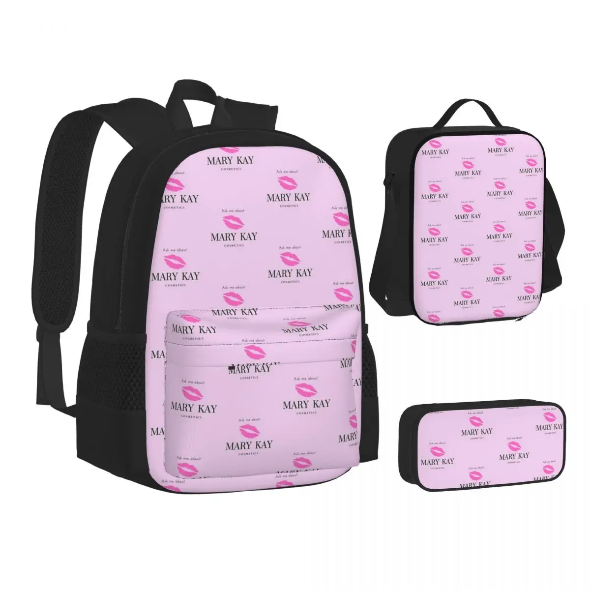 Ask Me About Mary Kay Cosmetics Backpacks BoysGirls Bookbag Students School Bags Kids Rucksack Lunch Bag Pen Bag Three-Piece Set
Ask Me About Mary Kay Cosmetics Backpacks BoysGirls Bookbag Students School Bags Kids Rucksack Lunch Bag Pen Bag Three-Piece Set
