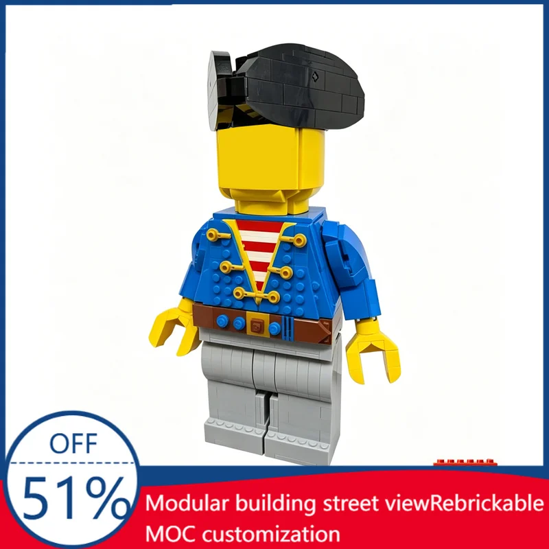 713PCS MOC Pirate Maxifigure Classic Style Giant Minifigure Display Children Model Building Blocks Education Toy Christmas Gift
713PCS MOC Pirate Maxifigure Classic Style Giant Minifigure Display Children Model Building Blocks Education Toy Christmas Gift
