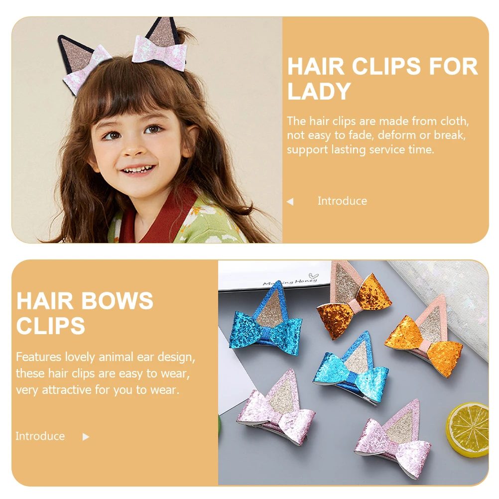 6 Pairs Hairpin Bow Secure Grip Clips Accessories Girl Banquet Girls Hairpins Fabric for Female Gift
6 Pairs Hairpin Bow Secure Grip Clips Accessories Girl Banquet Girls Hairpins Fabric for Female Gift