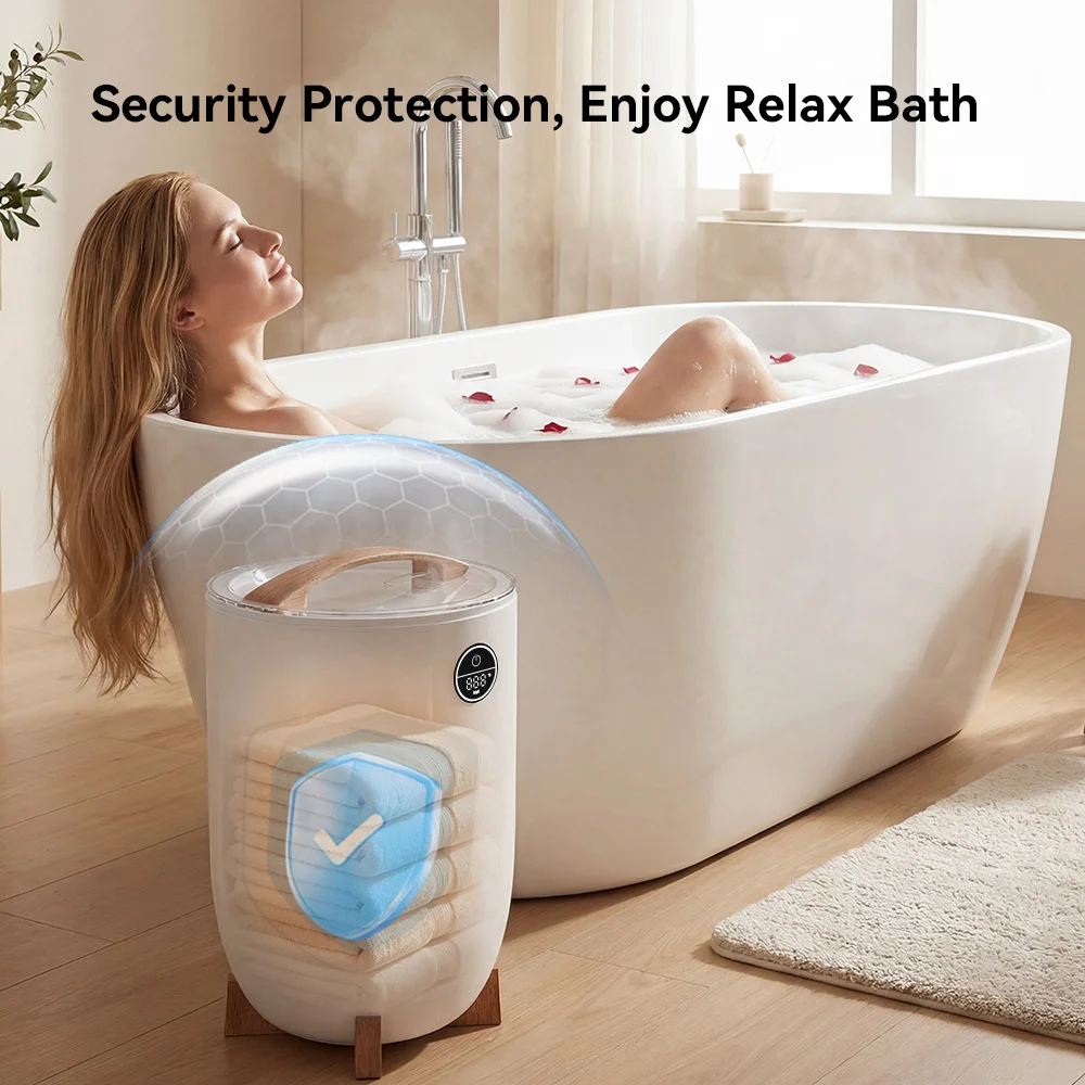 4-level Timer Large Towel Warmer Touch Screen Modern Style Electric Heating Customized Color White Bucket Home Bathroom Gym Use
4-level Timer Large Towel Warmer Touch Screen Modern Style Electric Heating Customized Color White Bucket Home Bathroom Gym Use