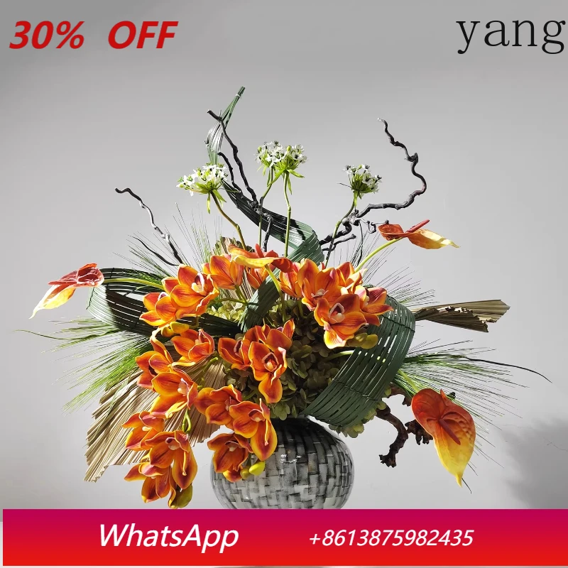 Yjq high-end green plant decoration, clubhouse entrance desktop dining table, front desk lobby floral ornament
Yjq high-end green plant decoration, clubhouse entrance desktop dining table, front desk lobby floral ornament