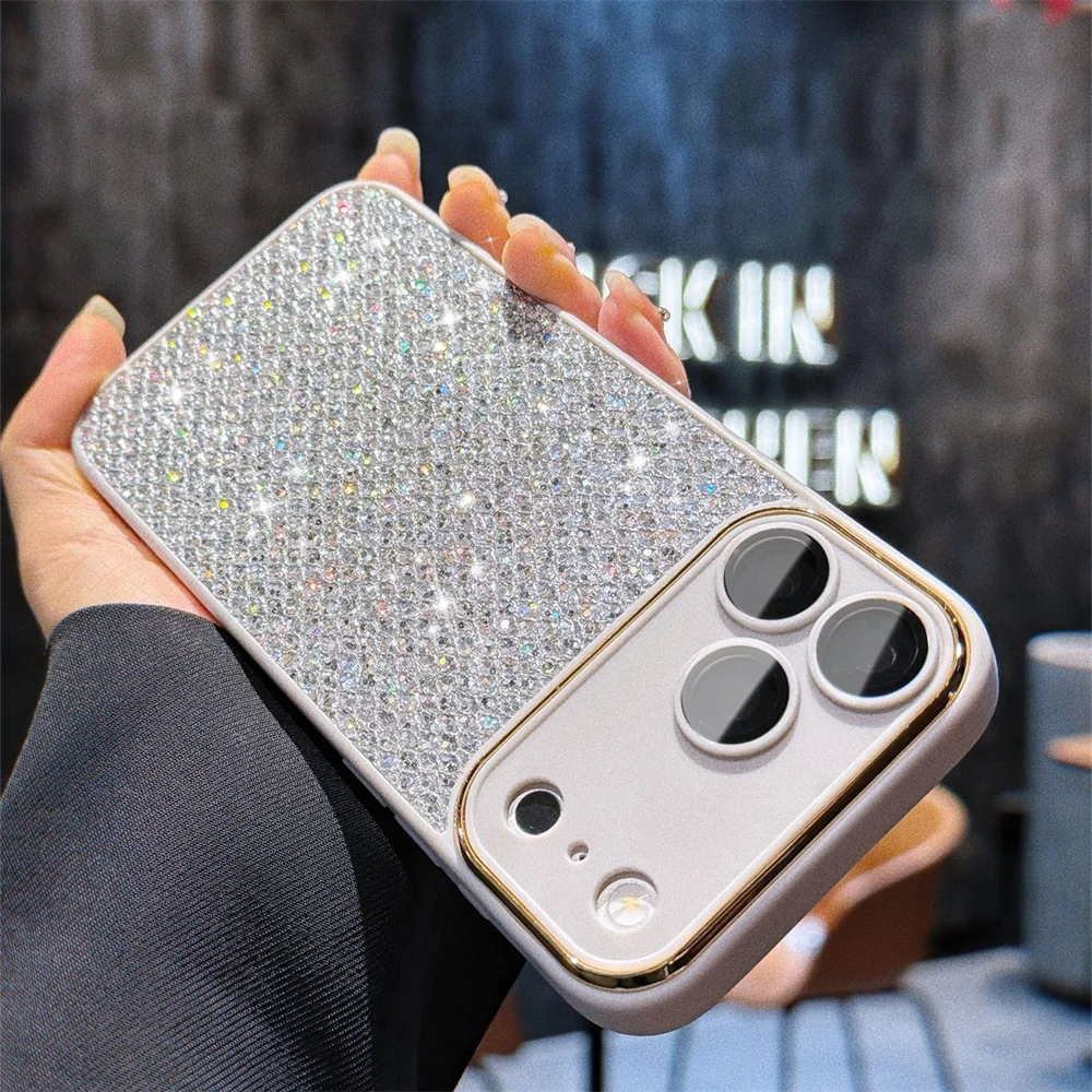 Sparkling Diamond Big Window for iPhone17 16 15Plus 14 13 12 11 17Pro Max With Fuzzy Wristband Camera Protection Film Back Cover
Sparkling Diamond Big Window for iPhone17 16 15Plus 14 13 12 11 17Pro Max With Fuzzy Wristband Camera Protection Film Back Cover