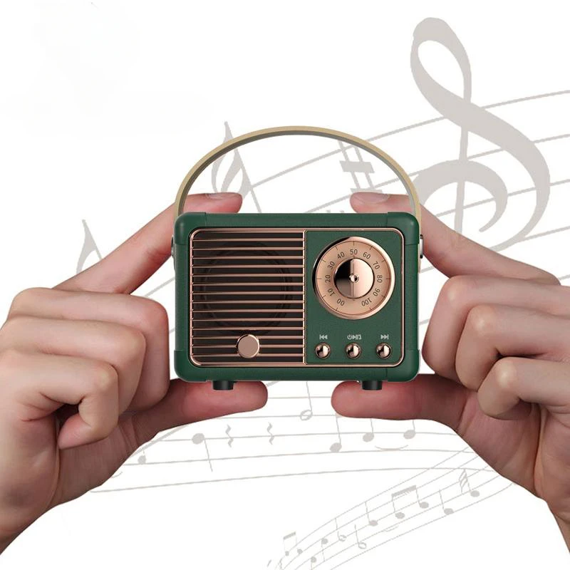 Портативный ретро Hi-Fi стерео Bluetooth V5.0 динамик классический беспроводной винтажный динамик 360 звуковое украшение музыкальный плеер путешествия
Портативный ретро Hi-Fi стерео Bluetooth V5.0 динамик классический беспроводной винтажный динамик 360 звуковое украшение музыкальный плеер путешествия