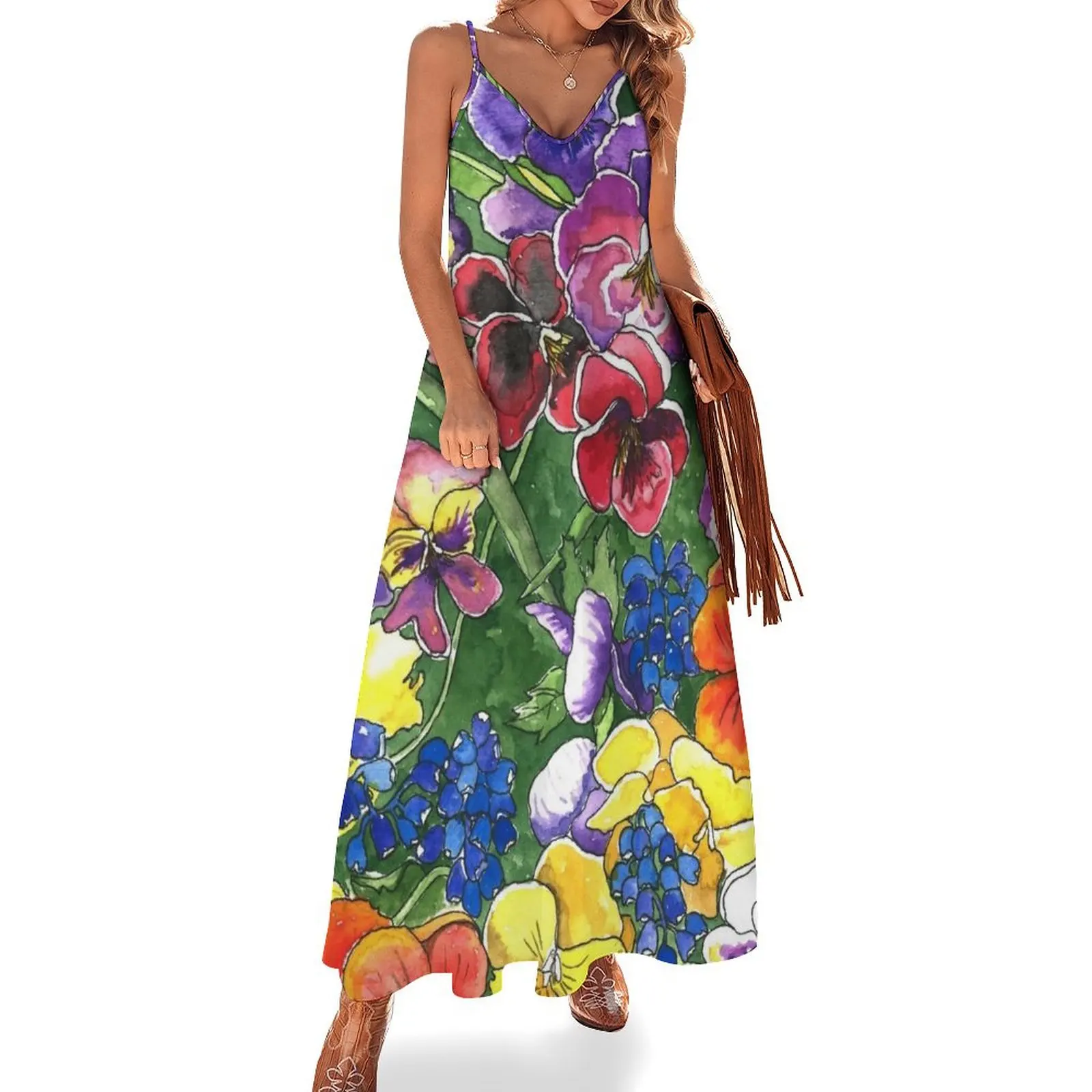 Pansies Sleeveless Dress luxury woman evening dress african dresses for woman
Pansies Sleeveless Dress luxury woman evening dress african dresses for woman