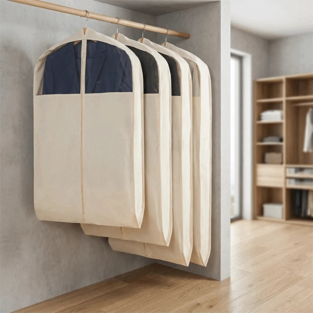 Cotton Linen Clothes Dust Cover Visible Thickened Suit Cover Storage Bag with Zipper Dust-proof Garment Bag Cover for Home
Cotton Linen Clothes Dust Cover Visible Thickened Suit Cover Storage Bag with Zipper Dust-proof Garment Bag Cover for Home
