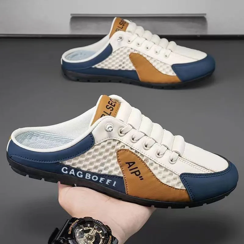 2025 Spring/Summer Breathable Mesh Men's Half Slippers, Summer ultra-thin mesh shoes, Casual outdoor men's slippers
2025 Spring/Summer Breathable Mesh Men's Half Slippers, Summer ultra-thin mesh shoes, Casual outdoor men's slippers