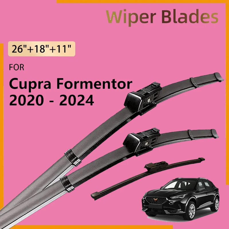 Front Rear Wiper Blade For Cupra Formentor 2020 2021 2022 2023 2024 Accessories Windshield Windscreen Window Brushes 26"+18"+11"
Front Rear Wiper Blade For Cupra Formentor 2020 2021 2022 2023 2024 Accessories Windshield Windscreen Window Brushes 26"+18"+11"