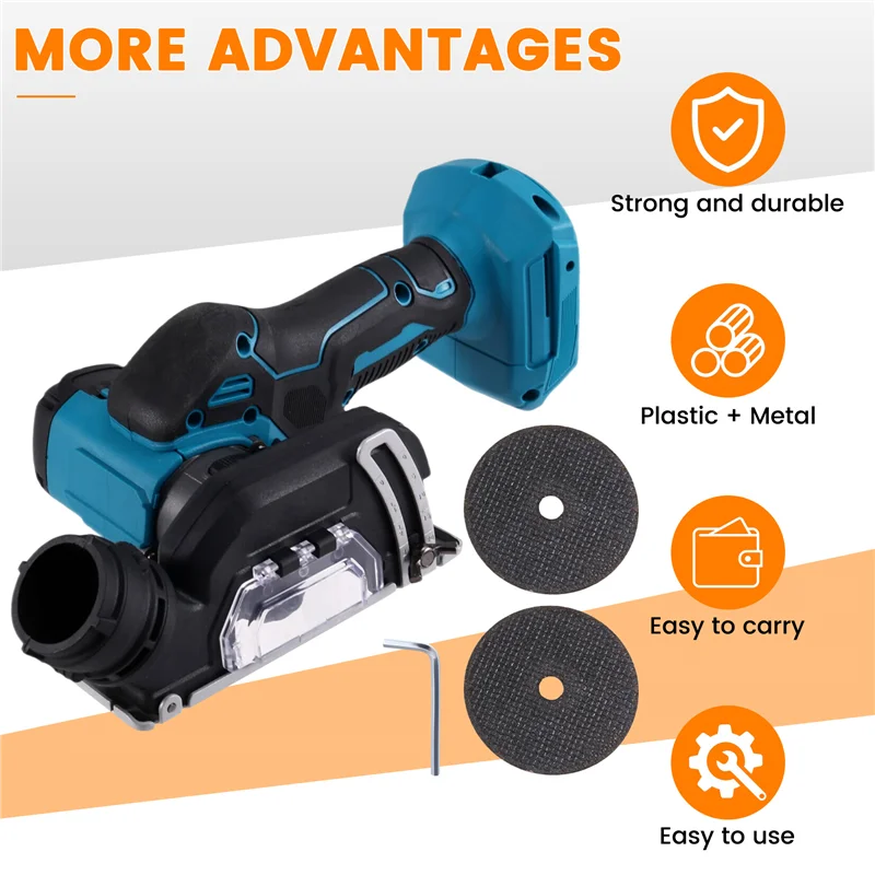 SOFT-3Inch 20000RPM Cordless Electric Angle Grinder Fit Cutting Polishing Power Tools For 18V 20V Battery
SOFT-3Inch 20000RPM Cordless Electric Angle Grinder Fit Cutting Polishing Power Tools For 18V 20V Battery