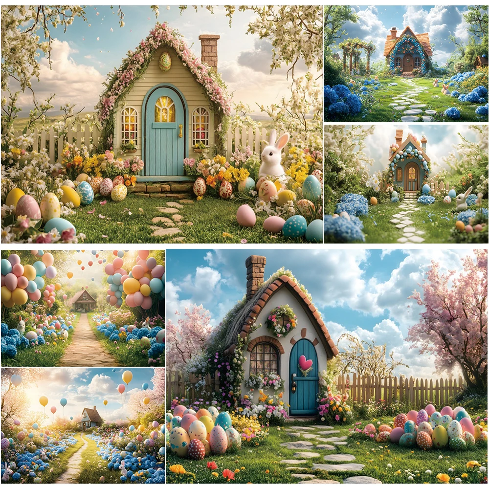 Spring Easter Backdrop Garden Wood House Flower Rabbit Eggs Bunny Green Lawn Fence Easter Kids Portrait Photography Background
Spring Easter Backdrop Garden Wood House Flower Rabbit Eggs Bunny Green Lawn Fence Easter Kids Portrait Photography Background