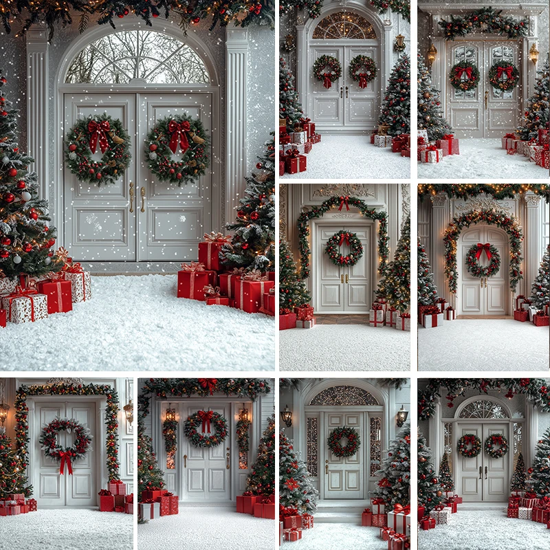 LS Photography Background Xmas Arch Wooden Door Christmas Tree Wreath Decor Children Adult Portrait Photo Backdrop Studio 
LS Photography Background Xmas Arch Wooden Door Christmas Tree Wreath Decor Children Adult Portrait Photo Backdrop Studio