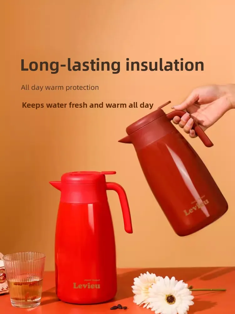 Levieu Large Capaci Thermal Pot Red Wedding Gift Couple's Warm Pot Stainl Steel Water Bottle Home Use Office Use
Levieu Large Capaci Thermal Pot Red Wedding Gift Couple's Warm Pot Stainl Steel Water Bottle Home Use Office Use