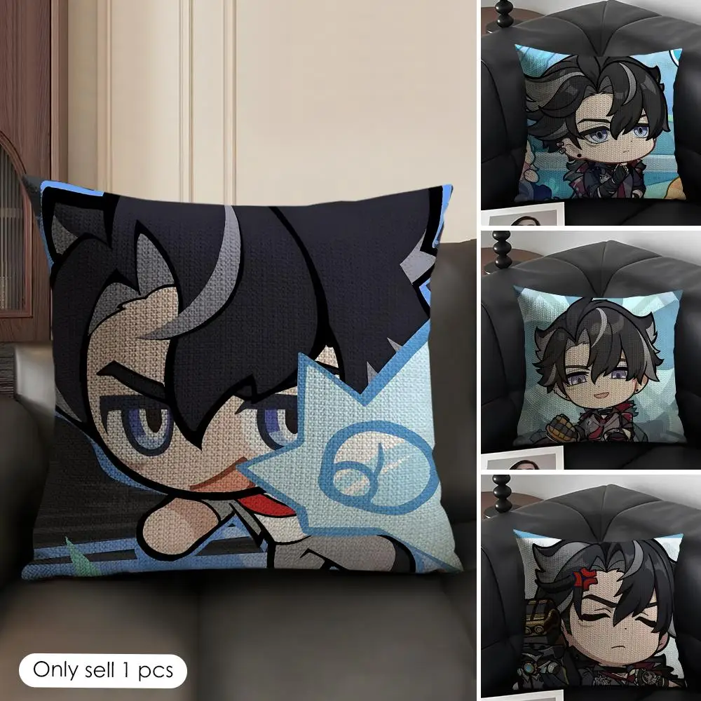 Wriothesley Cute Genshin Game Cushion Cover Natural Linen Organic Fabric Double-Sided Printing Breathable Perfect Gift For Decor
Wriothesley Cute Genshin Game Cushion Cover Natural Linen Organic Fabric Double-Sided Printing Breathable Perfect Gift For Decor