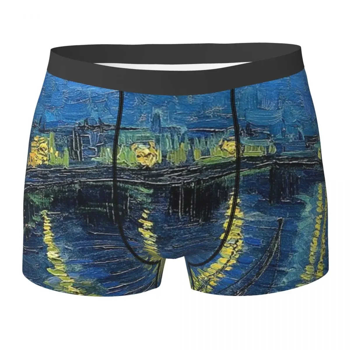 Нижнее белье Van Gogh, модные боксеры со звездной ночью, классические мужские трусы-боксеры с принтом, большие размеры
Нижнее белье Van Gogh, модные боксеры со звездной ночью, классические мужские трусы-боксеры с принтом, большие размеры