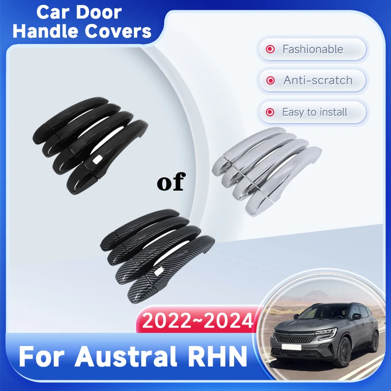 Car Handle Cover For Renault Austral RHN Espace 2022 2023 2024 Gloss Black Carbon Fiber Chrome Style Cap Sticker Car Accessories
Car Handle Cover For Renault Austral RHN Espace 2022 2023 2024 Gloss Black Carbon Fiber Chrome Style Cap Sticker Car Accessories