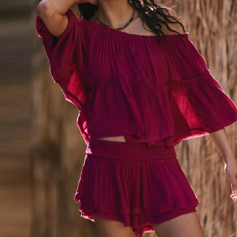 Breathable Pleated Simple Solid Outfit New O-neck Short Sleeved Top and Mini Skirt Casual Set Summer Baseball Wear Women 2 Piece
Breathable Pleated Simple Solid Outfit New O-neck Short Sleeved Top and Mini Skirt Casual Set Summer Baseball Wear Women 2 Piece