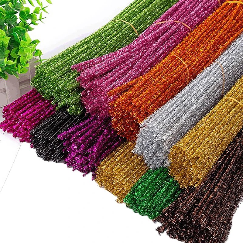 100PCS Glitter Chenille Stems Pipe Cleaners Plush Tinsel Stems Wired Sticks Educational DIY Craft Supplies Toys Craft Material
100PCS Glitter Chenille Stems Pipe Cleaners Plush Tinsel Stems Wired Sticks Educational DIY Craft Supplies Toys Craft Material